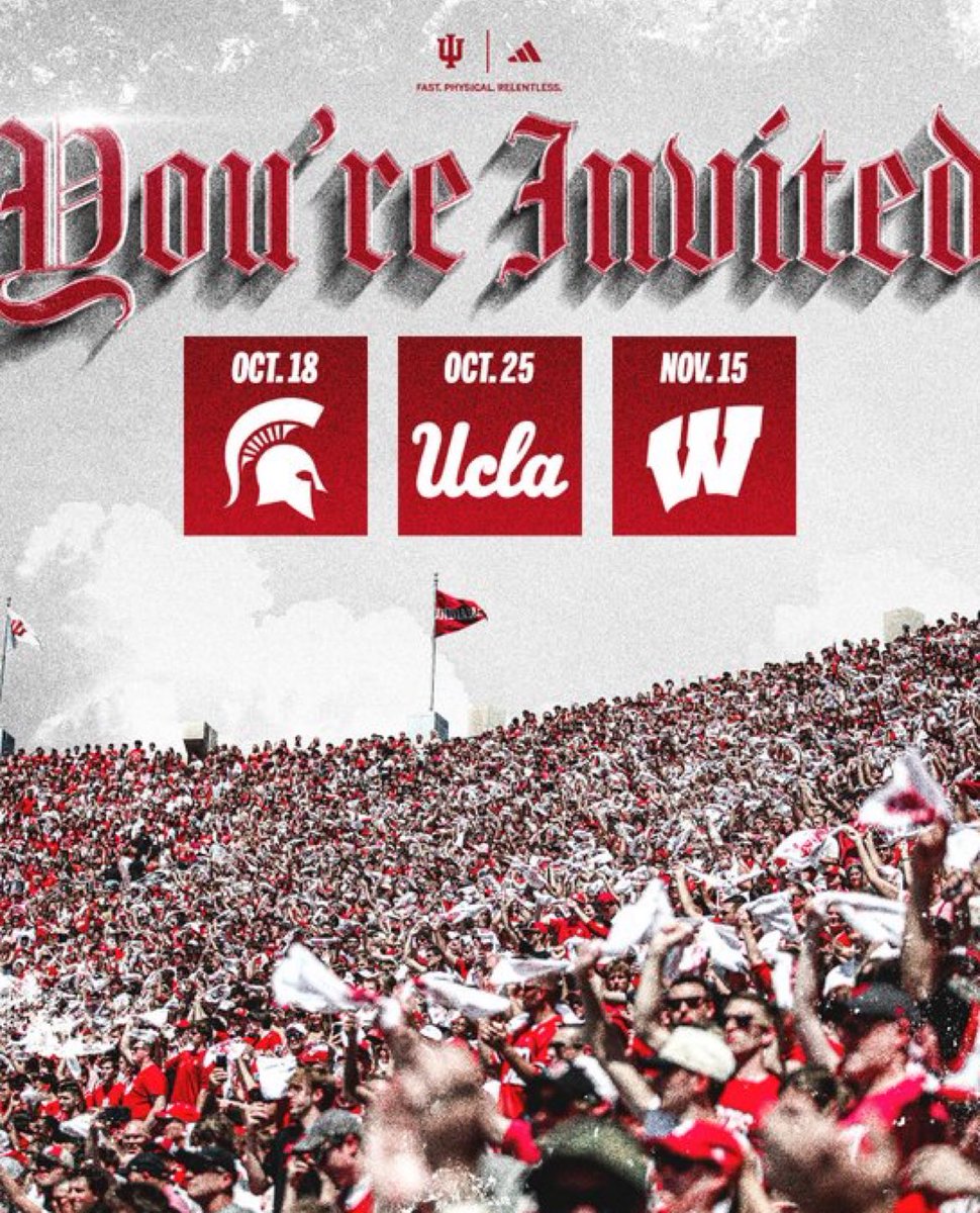 I wanna say thank you to <a href="/IndianaFootball/">Indiana Football</a> and <a href="/brooks_halsey/">Brooks Halsey</a> for inviting me to come on down and watch Hoosiers play, Go Hoosier!!!