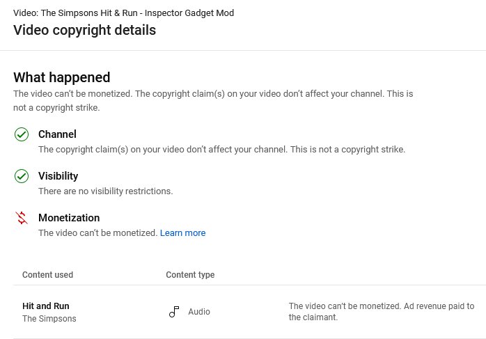 It happened again, old videos are being claimed due to some dummy who uploaded the Hit &amp; Run soundtrack to a music website. Didn't we already deal with this in 2023?