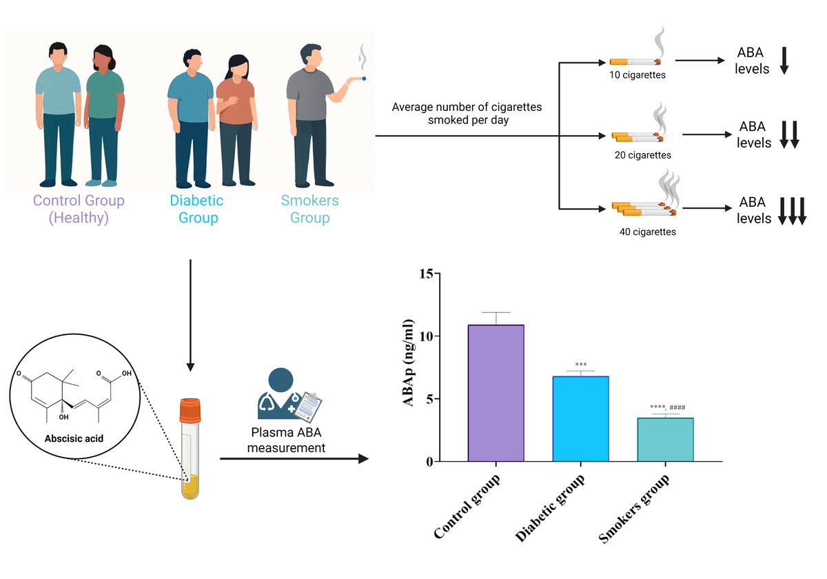 Federico Abate et al. studied the potential role of abscisic acid in metabolic and inflammatory regulation under both physiological and pathological conditions.

Check it here: mdpi.com/2673-4540/6/9/…