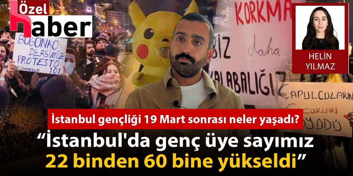 Operasyonlar ve tutuklamalar CHP'nin gençlik hareketini nasıl etkiledi?

CHP İstanbul İl Gençlik Kolları Başkanı Erdem Kara:

💬 "İstanbul'da genç üye sayımız 3 katına çıktı!"

Haber: Helin Yılmaz (<a href="/bhelinyilmaz/">Helin Yılmaz</a>)

halktv.com.tr/gundem/operasy…