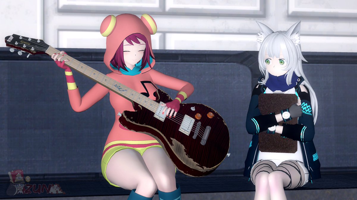 NotZunV2's tweet photo. Cat meet a Pop Star Idol from somewhere else #Arknights #MegamanStarforce https://t.co/LOzU4RmtE9