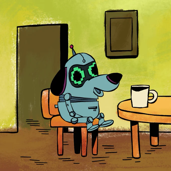 I had to draw The Dog in a bunch of different styles/looks for this, here's my favorites: