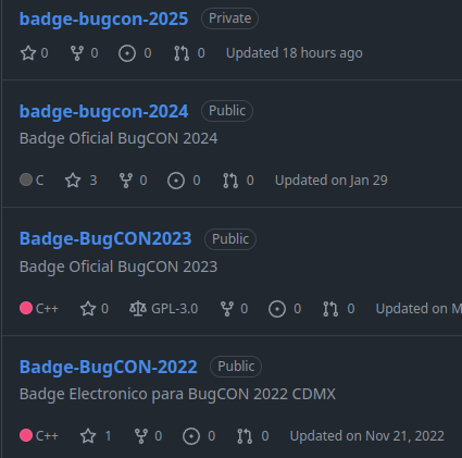 Relaciones largas, gracias <a href="/BugCON/">BugCON</a> , este año vamos a darle un update mas