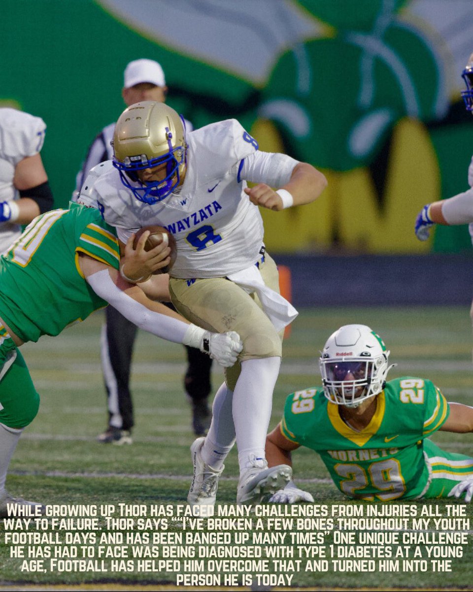SoukupMadison's tweet photo. Calm under pressure, sharp with every throw Thor Soukup is proving why he’s one of the top playmakers for Wayzata Football. He’s great at reading coverages, he’s showing what it takes to be QB1! 🏈⭐️ #COMM2004UMC https://t.co/MgXAzeyzcH