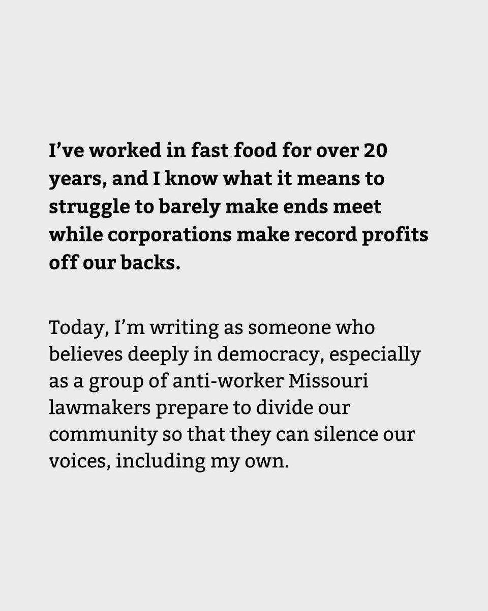 moworkerscenter's tweet photo. 📰@wendys worker, @standup_kc, and MWC leader Fran Marion in @inequalityorg: “Working people like me don’t back down when our lives are on the line.” https://t.co/aL2aPovNmA