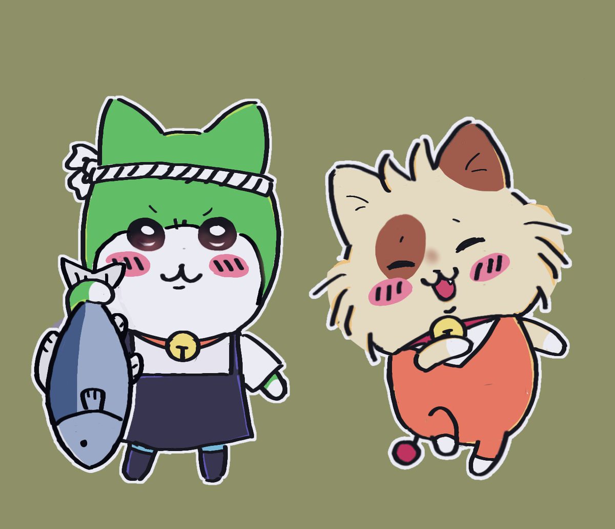 catbat05's tweet image. It would be nice to continue this, I feel like it took me some patience with Mikeemon 
#ドラベース #ちいかわ #chiikawa