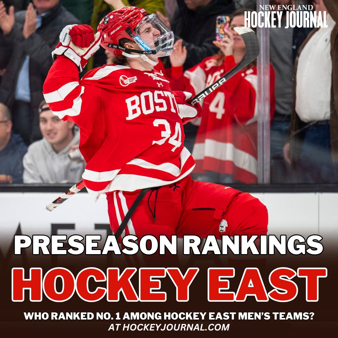 Who is the preseason No. 1 team in Hockey East? 

Here are our Hockey East men's preseason rankings. 

READ: hockeyjournal.com/whos-no-1-our-…