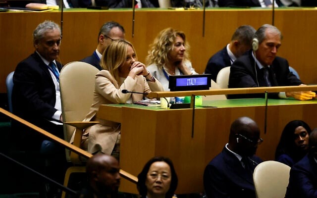 While Italian protestors are causing thousands of dollars in damage because Italy "won't" recognize a Palestinian state, Italian Prime Minister Giorgia Meloni says that is false.

She is willing to recognize a state...on the condition that the hostages are released and Hamas has