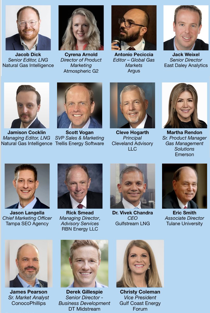 LDCForums's tweet image. The Gulf Coast Energy Forum always brings together THE BEST speakers from the natgas industry! You won't want to miss the remarks & insights along with the networking and information gathering! Website: lnkd.in/gYqJ5DtY
#energy #lng #pipelines #naturalgas #ldcgasforums