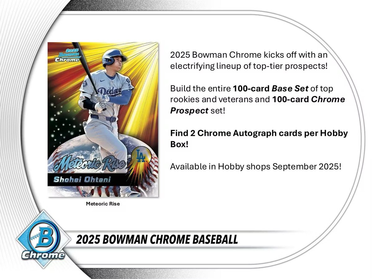 TresorSports's tweet photo. @NFL @PaniniAmerica @Chiefs @Panthers @ChicagoBears @dallascowboys @Patriots @Eagles @49ers @Seahawks @MLB @Topps @Nationals @Braves @Phillies @Yankees @Pirates @Athletics @Mets @MLBPA 2025 #BowmanChrome #Baseball #HobbyBreaks

#BaseballCards #GroupBreaks #ToppsBaseball #Autograph #SportsCards #MiLB #TeamBreaks #thehobby #Refractor #CardCollector #TradingCards #MLBbreaks #MLBPA #whodoyoucollect #sportscardsforsale

6 EST/3 PST
#whatnot
https://t.co/qJ4EfWRMmO https://t.co/r6guAWNKUP