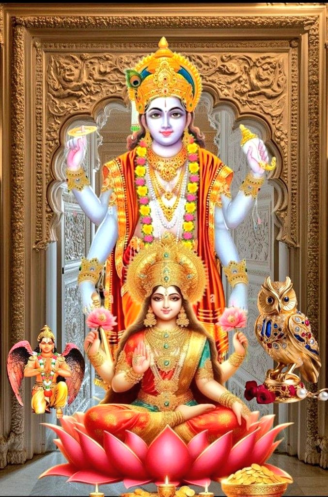 arpita_IND17's tweet image. श्री लक्ष्मी संग नारायण, करें सृजन उद्धार।
जिनका स्मरण करे मनुष्य, कटे संकट भार।।
लक्ष्मी देती समृद्धि, हरि देते सद्बुद्धि दान।
दुख–दरिद्रता भागे फिर, मिटे जीवन का त्राण।।
भक्ति में जो रमे निरंतर,पाता शुभ वरदान।
जय लक्ष्मी नारायण प्रभु, पूरण करें कल्याण॥
जय श्री लक्ष्मी नारायण ❣️