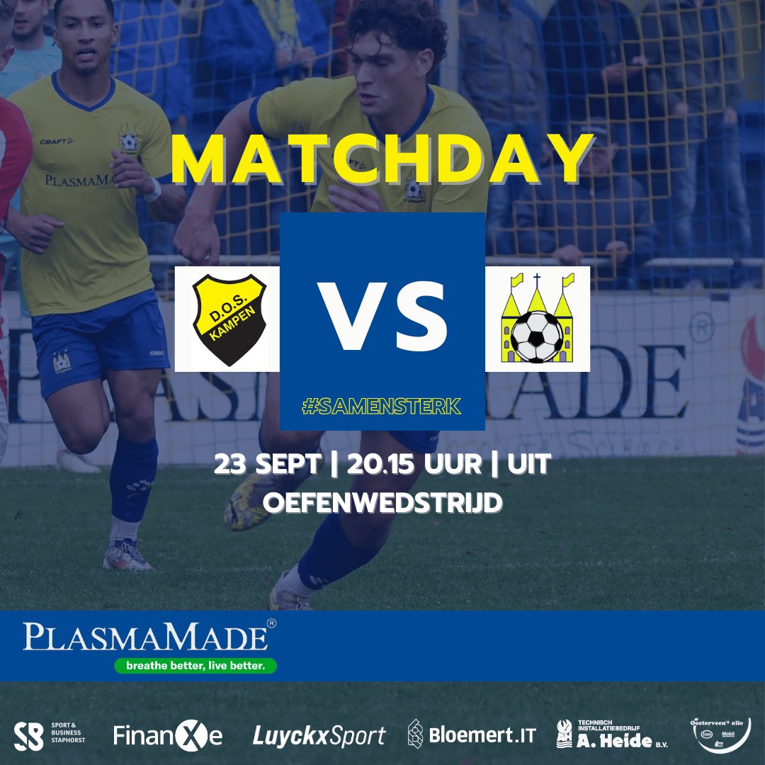 vv Staphorst (@vvstaphorst) on Twitter photo ๐ก๐ต ๐๐'๐ ๐ ๐ฎ๐๐ฐ๐ต๐ฑ๐ฎ๐! โฝ๏ธ
Vanavond speelt Staphorst 1 een oefenwedstrijd tegen <a href="/VVDOSK/">DOS Kampen</a>
โฝ๏ธ vv DOS Kampen - vv Staphorst
๐ Oefenwedstrijd
๐ Aanvang: 20:15u
๐ Sportpark De Maten
๐ Kampen
๐ฒ #dossta
#samensterk #kopdrveur #awaydays ๐ก๐ต ๐๐'๐ ๐ ๐ฎ๐๐ฐ๐ต๐ฑ๐ฎ๐! โฝ๏ธ
Vanavond speelt Staphorst 1 een oefenwedstrijd tegen <a href="/VVDOSK/">DOS Kampen</a>
โฝ๏ธ vv DOS Kampen - vv Staphorst
๐ Oefenwedstrijd
๐ Aanvang: 20:15u
๐ Sportpark De Maten
๐ Kampen
๐ฒ #dossta
#samensterk #kopdrveur #awaydays