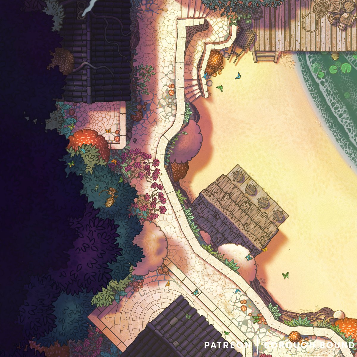 Despite the idyllic surroundings, something doesn't feel quite right to you here.