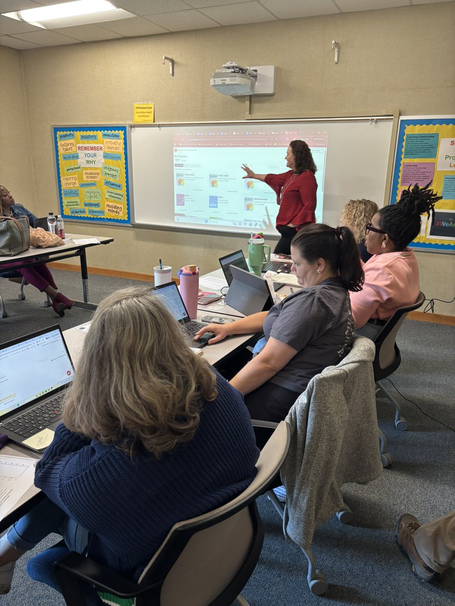 Working with our Curriculum &amp; Instruction experts to learn about intervention resources for our EC teachers!