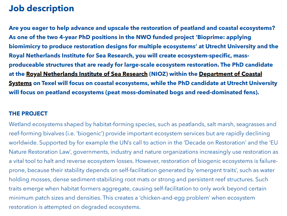 ESC_eduHQ's tweet photo. 𝟭 𝗙𝗨𝗟𝗟𝗬 𝗙𝗨𝗡𝗗𝗘𝗗 𝗣𝗛𝗗 𝗣𝗢𝗦𝗜𝗧𝗜𝗢𝗡
📍𝗟𝗼𝗰𝗮𝘁𝗶𝗼𝗻: NIOZ, Netherlands
📅𝗗𝗲𝗮𝗱𝗹𝗶𝗻𝗲: 20 October 2025
📝 Message us 𝗳𝗼𝗿 𝗽𝗲𝗿𝘀𝗼𝗻𝗮𝗹𝗶𝘇𝗲𝗱 𝗺𝗲𝗻𝘁𝗼𝗿𝗶𝗻𝗴 𝘄𝗶𝘁𝗵 𝘆𝗼𝘂𝗿 𝗖𝗩, 𝗦𝗢𝗣 𝗮𝗻𝗱 𝗺𝗼𝗿𝗲.
#research #PhD #emergingscholarscouncil https://t.co/Q4Cp9UolCP