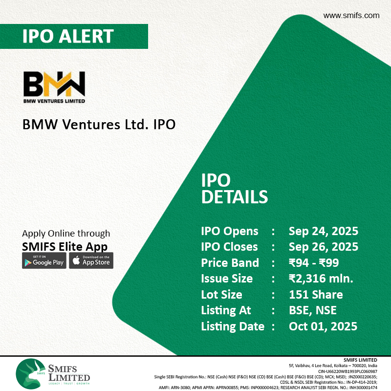 SmifsLimited's tweet image. 🚨IPO ALERT!
BMW Ventures Ltd.
Date: September 24, 2025 to September 26, 2025
#BMWVentures #ipo #investmentopportunities