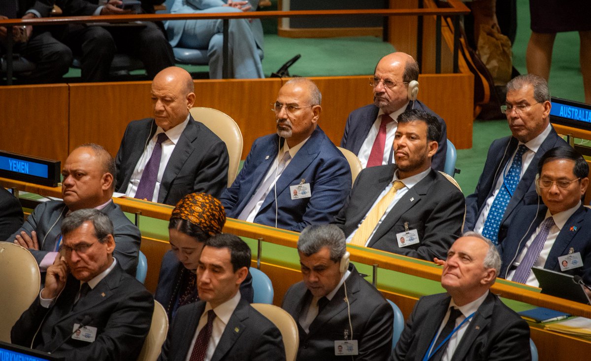At the Opening Session of #UNGA80 with fellow world leaders to pursue necessary solutions to modern day crises and challenges. This is the third year running I attend #UNGA to ensure the voice of my people is represented at the highest levels and that I deliver on their