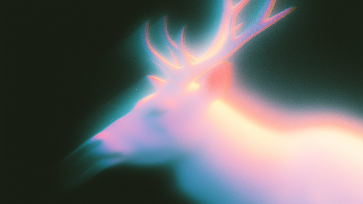 iamnotsrc's tweet image. pastel neon wildlife with midjourney