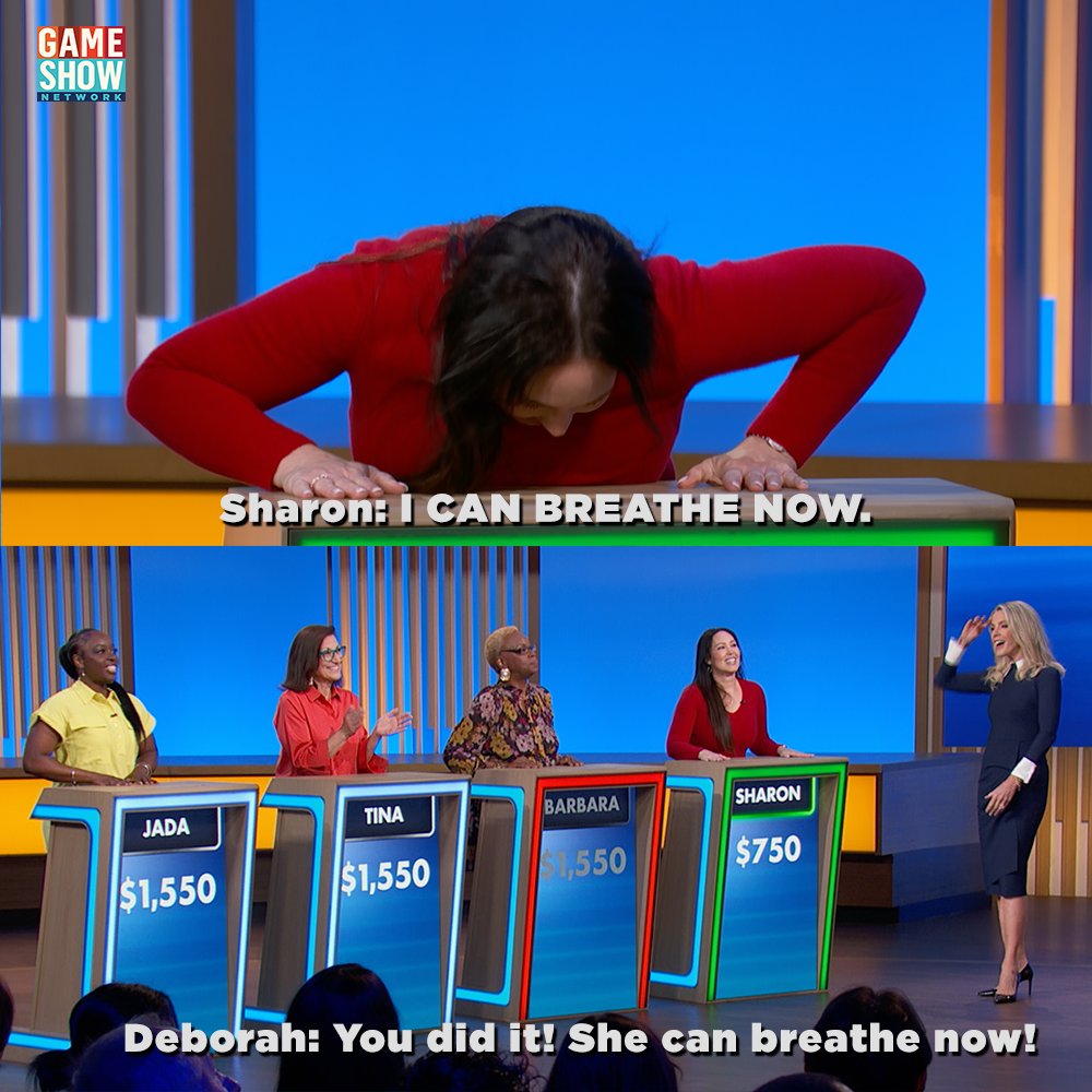 Sometimes getting the right answer is THAT serious. 😅

#ThePerfectLine with <a href="/DeborahNorville/">DeborahNorville</a>, New Episodes Weeknights at 5:30p