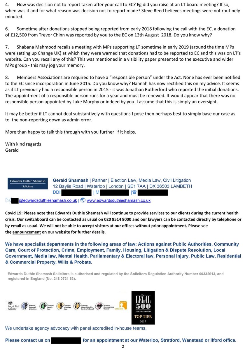 Today the Conservatives are taking the unprecedented step of publishing leaked correspondence of the legal advice given to Keir Starmer’s Chief of Staff, Morgan McSweeney. It shows how authorities may have been misled over hundreds of thousands of pounds of donations used to