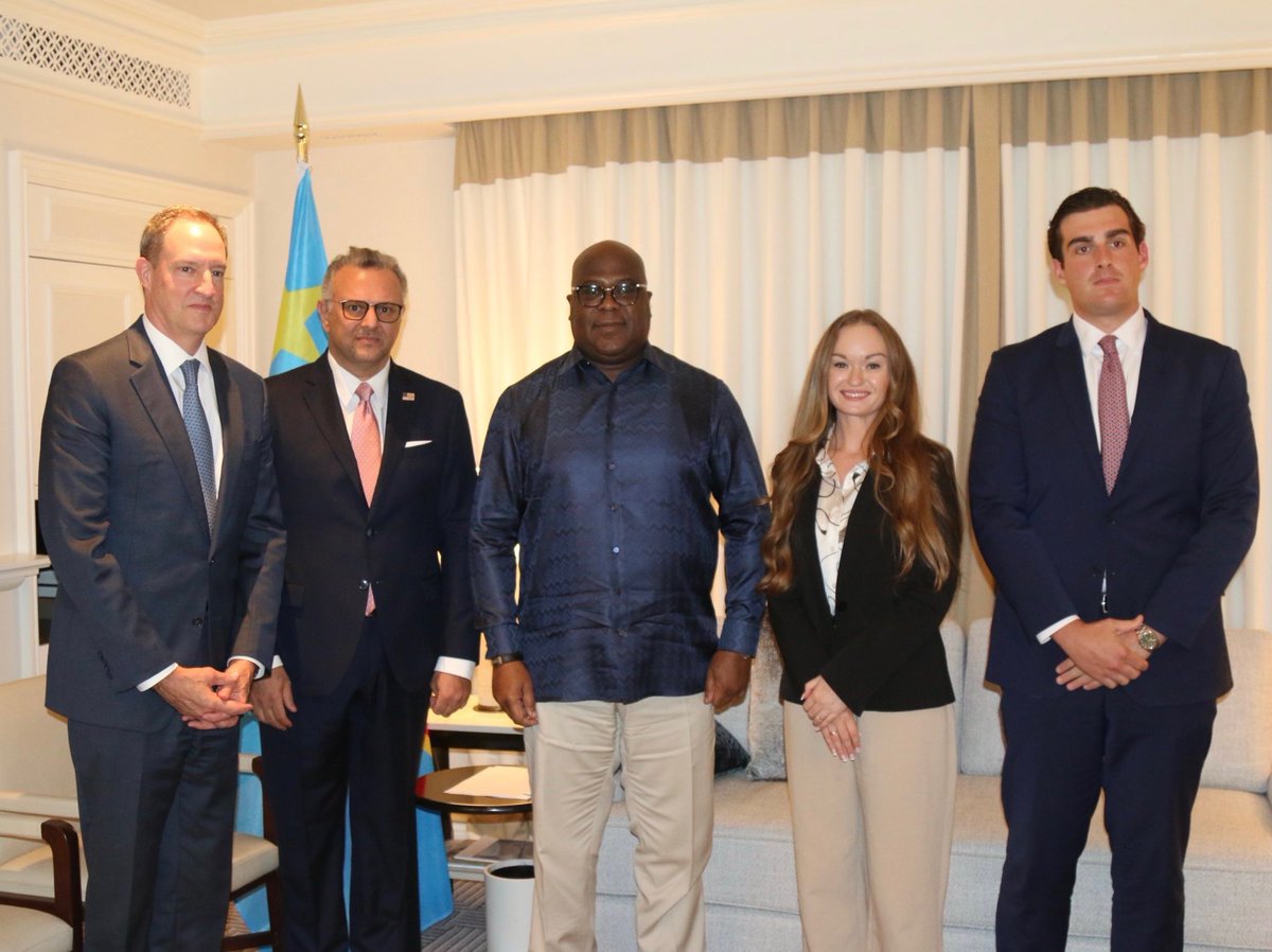 To kick off the 80th Session of the United Nations General Assembly, I met with DRC President Tshisekedi <a href="/Presidence_RDC/">Présidence RDC 🇨🇩</a>. We discussed the continued work in facilitating peace and prosperity in eastern DRC, and enabling U.S. investment in critical minerals, energy, and