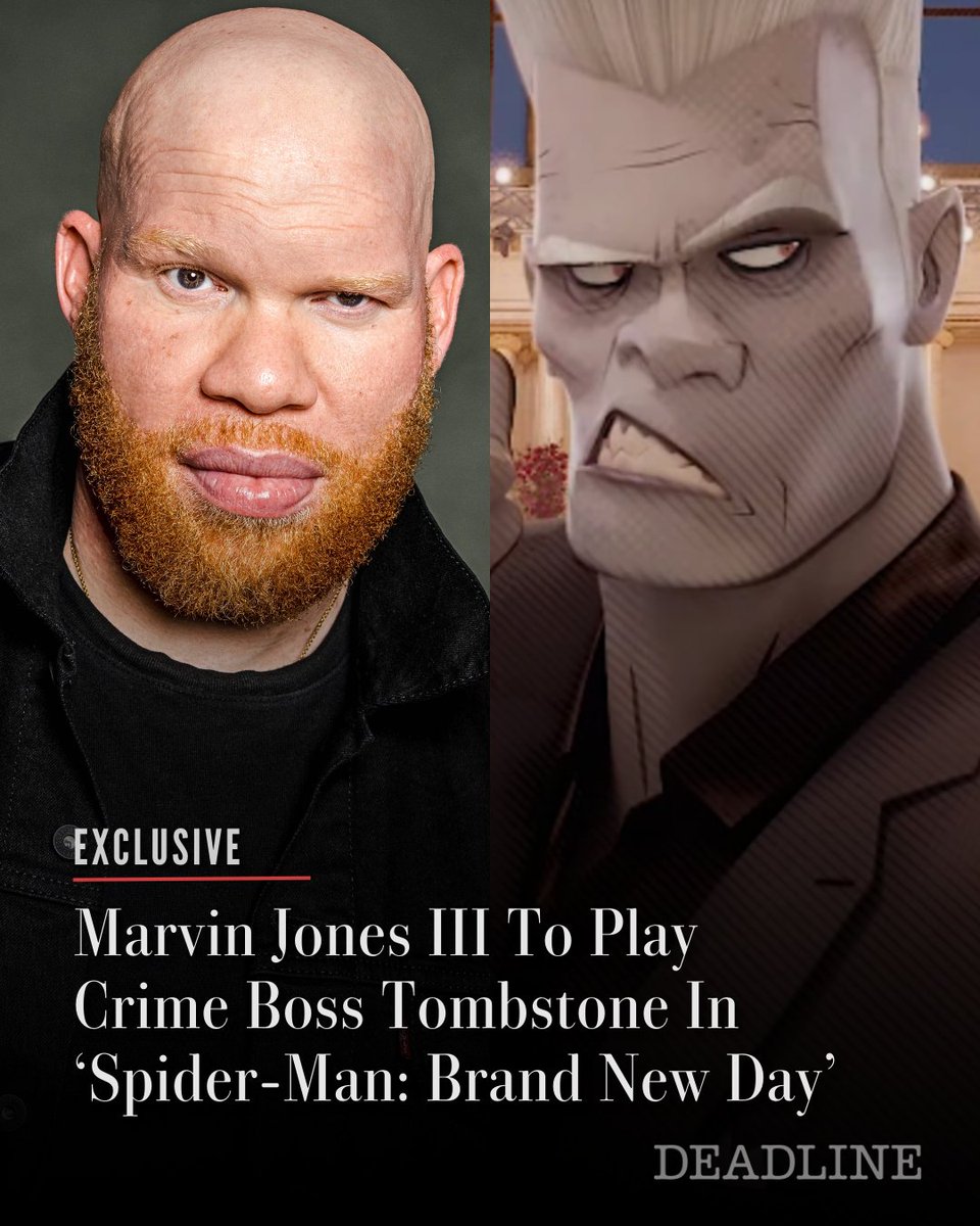 EXCLUSIVE: While production on ‘Spider-Man: Brand New Day’ has been paused for a week, after star Tom Holland suffered a concussion on set, casting on the project continues, as Marvin Jones III has been tapped for the role of Tombstone, sources tell Deadline.

More details here: