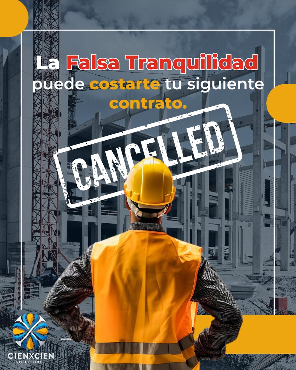 cxcsoluciones's tweet image. La Falsa Tranquilidad™ es creer que tu REPSE está vigente “porque nunca ha pasado nada”. Hasta que pierdes una obra. En CIENXCIEN lo blindamos.
#REPSE #SIROC #ConstructorasMX