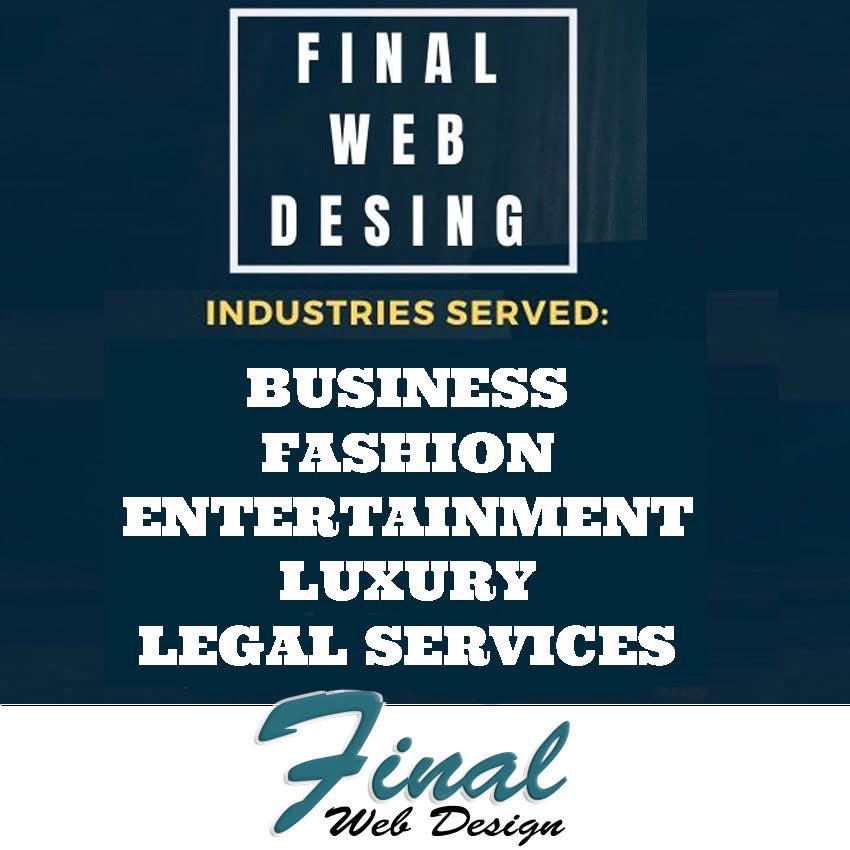 finalwebdesign's tweet image. Looking for a website that speaks your industry’s language? At Final Web Design, we build bespoke websites for a diverse mix of sectors, including:
• B2B companies
• Businesses & Corporates
• Cosmetics & Fashion
• Dental, Healthcare & Wellness
• Law Firms
• Media &…