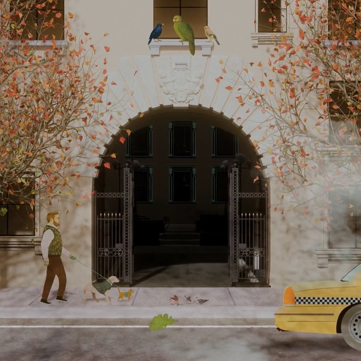 anyatcylor's tweet image. one of my favourite things about only murders in the building is seeing who howard is walking with each week in the intro #omitb