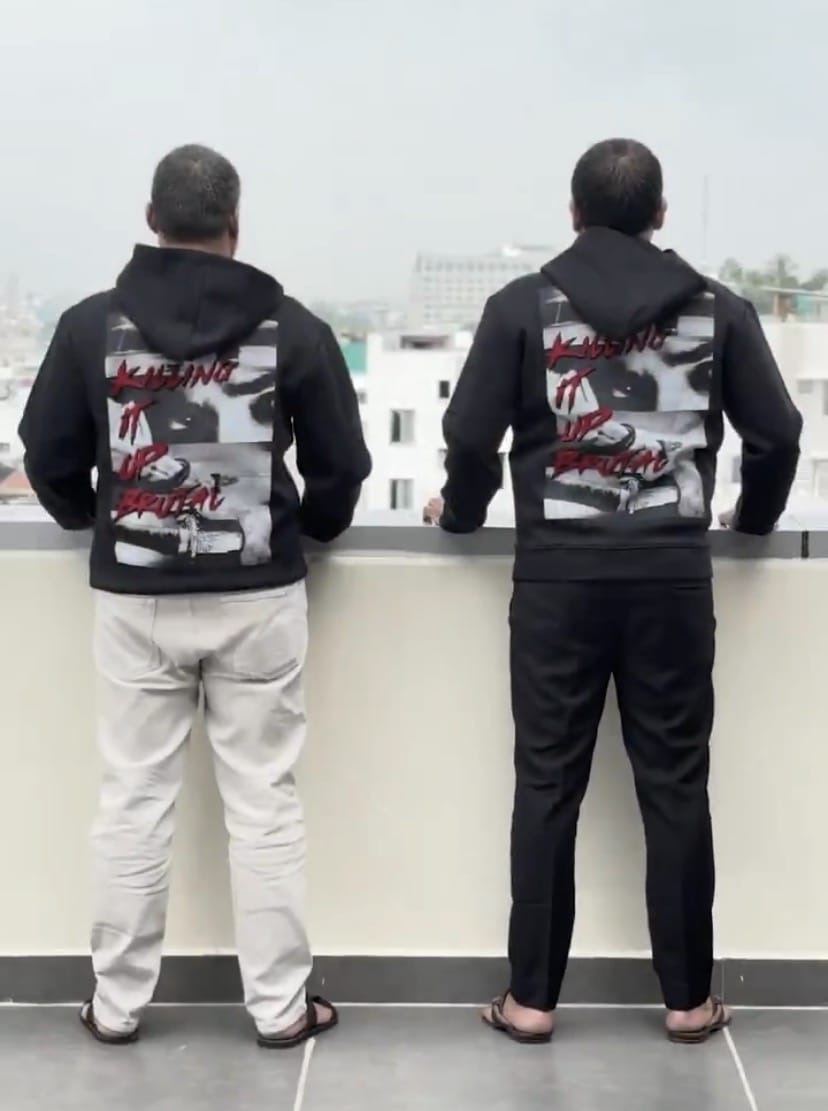 MilagroMovies's tweet image. producer #Dilraju &amp;amp; #Sirish With  #OG Hoodie

#TheyCallHimOG