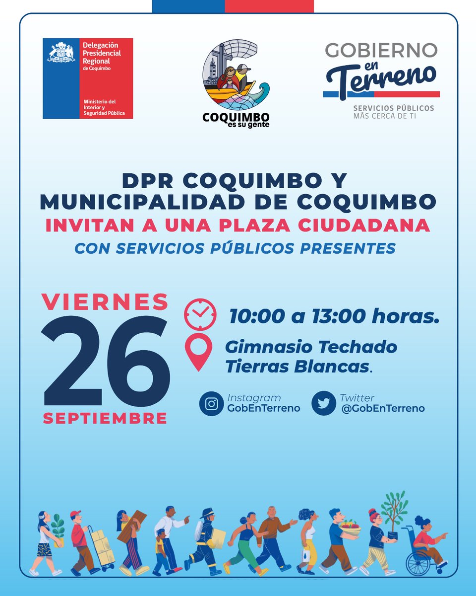 Toma nota!!!
Este jueves nuevo #GobiernoEnTerreno, llegaremos a #TierrasBlancas con diversos servicios.
Avísale a tus vecinos y vecinas.
Nos vemos 😉