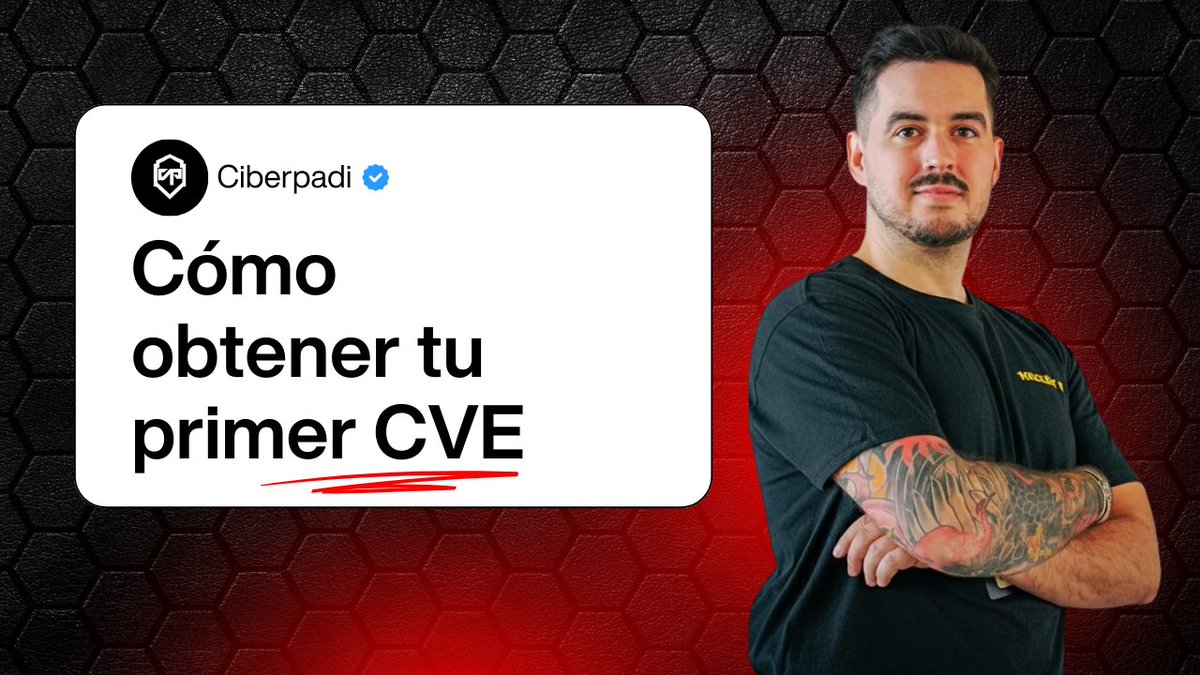 💥Me he decidido a abrirme un canal de #Youtube para intentar aportar a la comunidad. 💥

Si te interesa la #ciberseguridad y me quieres echar una mano me ayudarías muchísimo si haces un RT y puedo llegar a más gente, ¿me ayudas?🧑‍💻

👉Suscríbete aquí: youtube.com/@ciberpadi