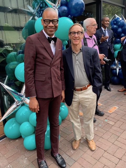 Harbor Bank of MD opened 9/23/2025 in downtown Silver Spring. Lobby (by architects Dale Green &amp; Stuart Rehr in photo) features an original model of music icon/Parliament Funkadelic leader <a href="/george_clinton/">George Clinton</a>'s Thangularity Mothership (by George Clinton &amp; artist Overton Loyd).