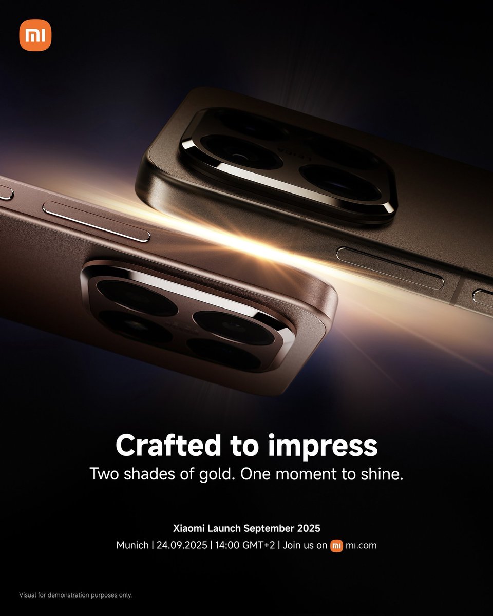 <a href="/tjchenenwalton/">TJ Walton</a> Two golds, one thrill! ✨
 
#Xiaomi15TPro
Mocha Gold – bold &amp; rich 

#Xiaomi15T
Rose Gold – soft &amp; radiant  

Excited to experience the magic! 😍
#GoldCollection

#Xiaomi15TSeries <a href="/tjchenenwalton/">TJ Walton</a>