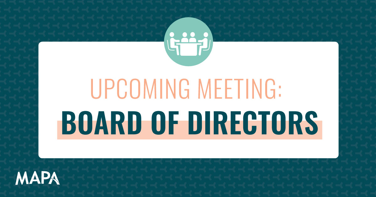 MAPA invites the public to attend the Board of Directors meeting on Sept. 25 at 1:30 p.m. in the MAPA Board Room. The public may attend the meeting in person or watch on a YouTube livestream. To comment on a topic you must attend in person.
Agenda: tinyurl.com/BODSept2025Age…