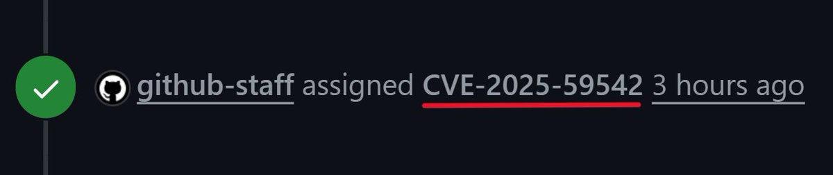 prakhar0x01's tweet image. Just got 3 CVEs assigned for 0-days i discovered in a major LMS (30 Million+ users):

1.  CVE-2025-59541 : CSRF (High 🟠)

2. CVE-2025-59542 : Account Takeover (Critical🔴)

3. CVE-2025-59543 : Account Takeover (Critical🔴)

Can’t disclose much, public release is pending.
#CVE