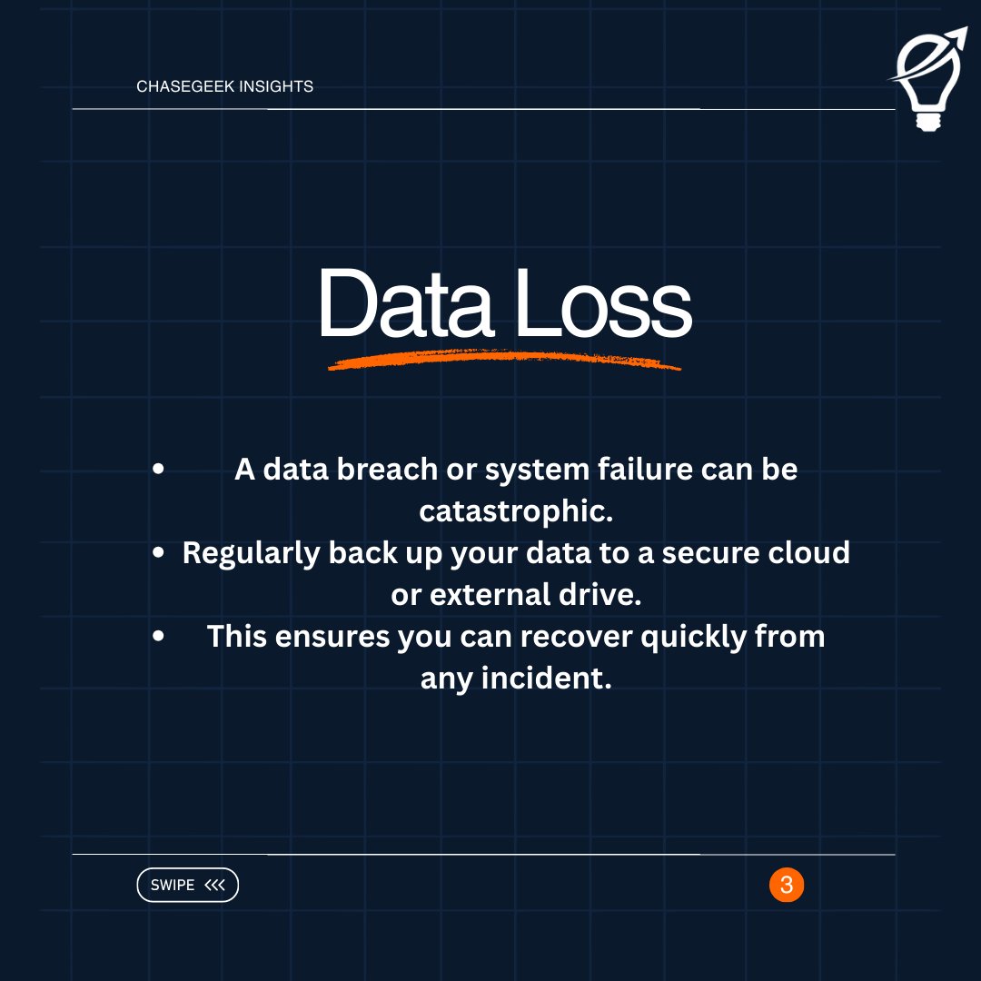 chasegeek's tweet image. Is your business a sitting duck for hackers? 🔒
Don't let weak passwords or phishing scams put you at risk. Protect your data and secure your business with a proper security strategy.
Contact us for a FREE security assessment!
#Cybersecurity #BusinessTips #ITSecurity