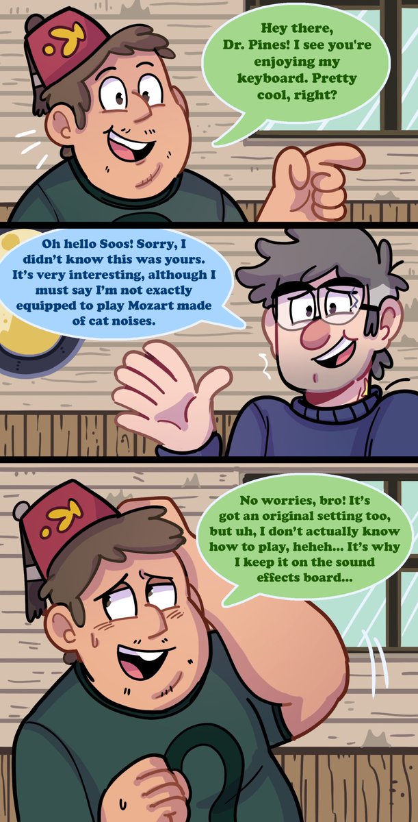 Soos and Ford bonding over piano~💓🎹

(1/2) #GravityFalls