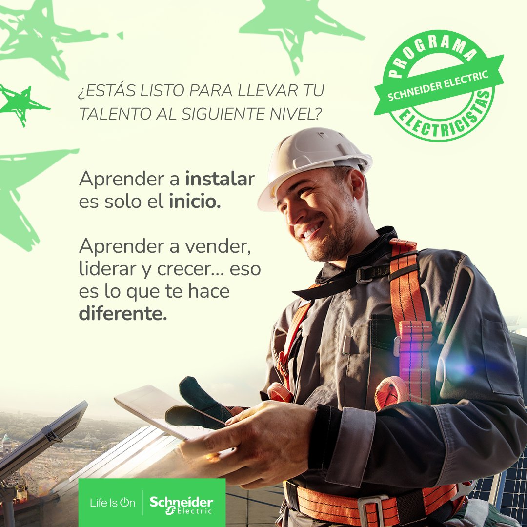 SchneiderMX's tweet image. ⚙️ Mejora tus habilidades, obtén certificaciones y accede a oportunidades laborales mejor remuneradas. Únete al Programa de Electricistas y transforma tu futuro. 👉 spr.ly/6010f43Vu

#ProgramaElectricistas #LifeIsOn