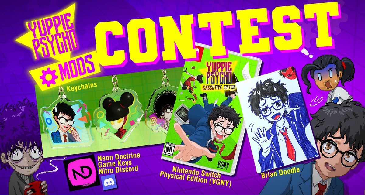 Last days for creating you Yuppie Psycho Mod, and win some prizes! 
Deadline 27th

store.steampowered.com/news/app/59776…