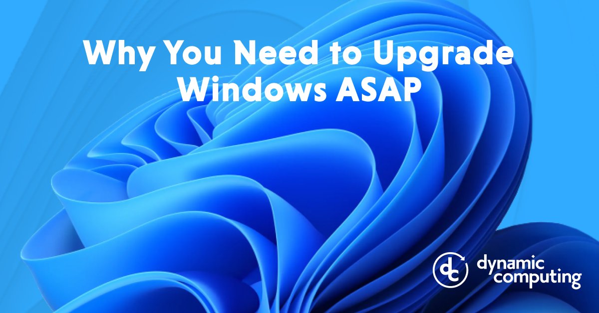 DynComputing's tweet image. Microsoft will end support for Windows 10 on October 14, 2025—no more security updates, patches, or help. Now’s the time to upgrade to Windows 11. na2.hubs.ly/H01bczH0
#Windows11 #ITSupport #CyberSecurity #ManagedServices #Windows10EOL