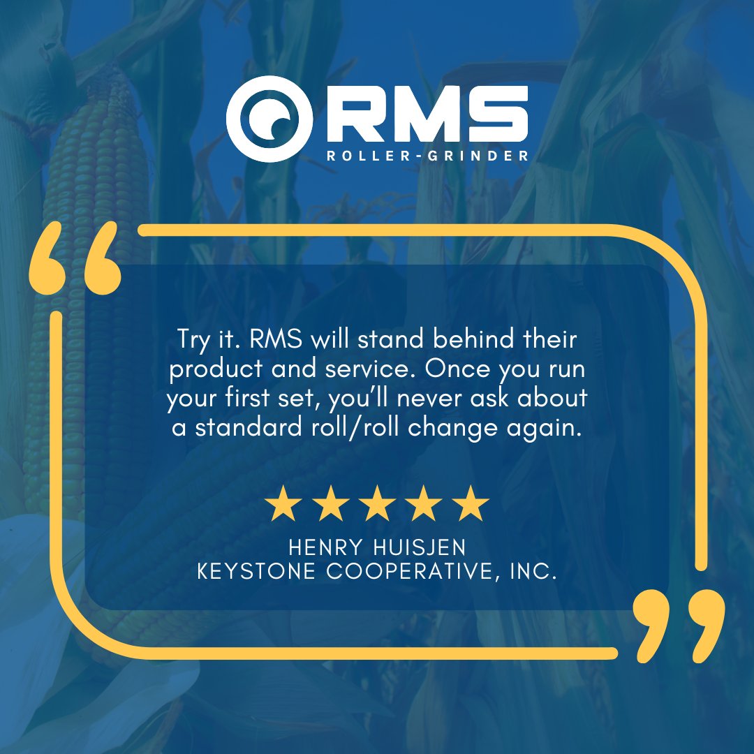 RmsGrinder's tweet image. "You'll Never Go Back!" - Keystone Cooperative on RMS Endurance Rolls
Ready to experience a product and service you can trust? Learn more about the Endurance Roll Program! ➡️ hubs.li/Q03G5xNy0

#RMS #EnduranceRolls #GrindingSolutions #KeystoneCooperative