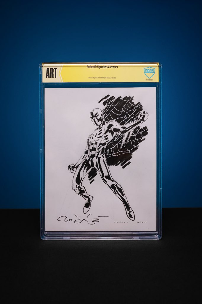 Did you know that we encapsulate magazine-sized art in a hard case? When you go to your next comic book convention, find the CBCS booth first and ask how you can encapsulate sketches done by artists at the show through CBCS witnessing! We allow up to 8.5x11 inches for our ART