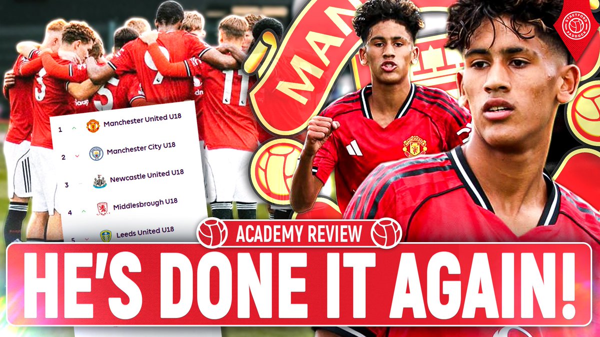 StretfordPaddck's tweet image. 🤩 'Every club in the WORLD would have him!' 🌍
@AcademyScoop and @JayMotty discuss JJ Gabriel and more on this week's episode of #MUFC Academy Review 🔴
🔗 youtu.be/okw9IT3R8_U