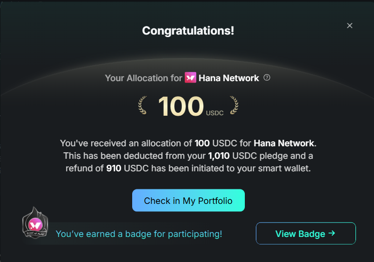 I expect more allocation on <a href="/HanaNetwork/">Hana</a> but i got $100usdc its make me happy also i would like to every one need to get chance <a href="/KaitoAI/">Kaito AI 🌊</a> 

Hope make 5X