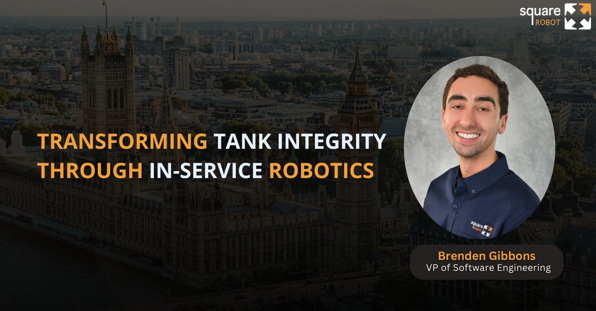squarerobots's tweet image. Brenden Gibbons, VP of Software Engineering, will speak at the EEMUA Inspection Seminar on 25 Sept 2025 and join the panel on Human Factors in NDT.
He’ll share how Square Robot’s in-service robotic inspections deliver both EEMUA 159 and API 653–compliant data without…