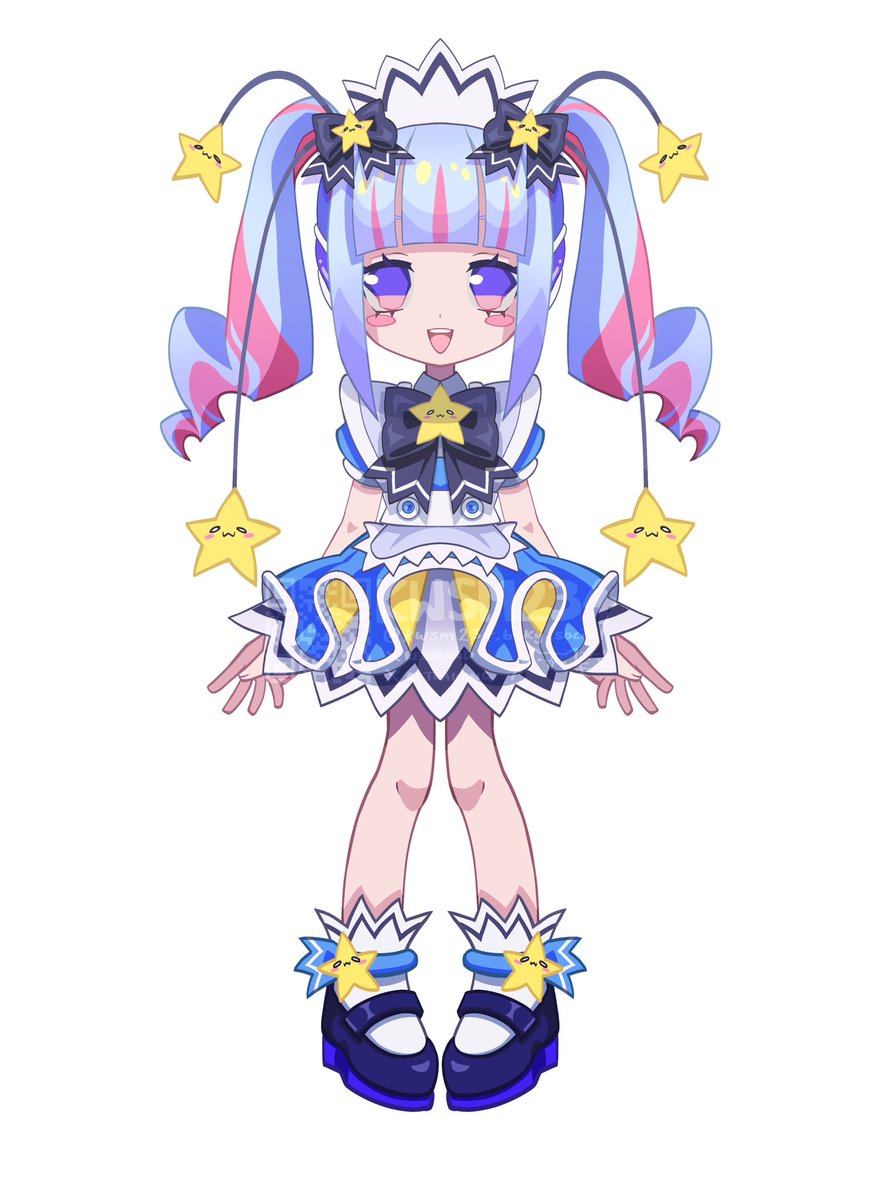 モデルのイラスト完成した！
最初に作ったモデルと並べてみた
#Live2DWIP