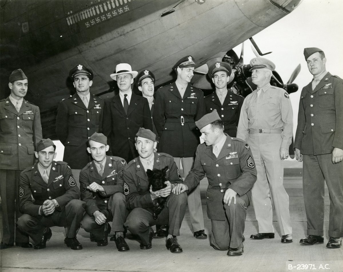 "26th Mission": War Bond Tour
“You are being sent on another mission, perhaps the most important of the many on which you have flown in this famous plane...It is to carry a message which should hearten a great people.” Gen Jacob Devers, Commander, US Army European Theater 1943