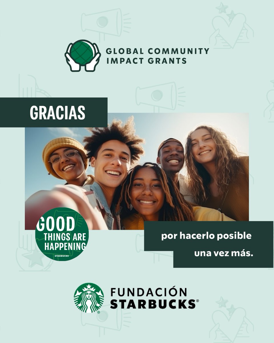 Gracias al apoyo de Starbucks Foundation, seguimos adelante con el proyecto que amplía las oportunidades de educación y empleabilidad para adolescentes y jóvenes sin cuidado parental o en riesgo de perderlo.

¡Gracias una vez más por hacerlo posible! 🤝