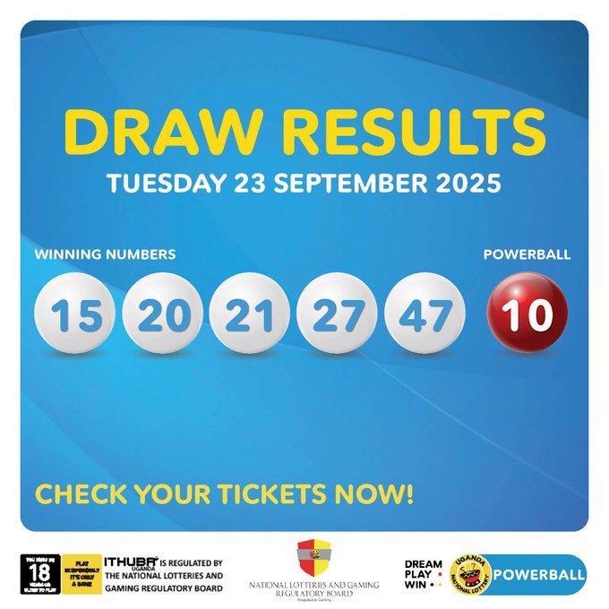 Powerball: Results for (23/9/2025)